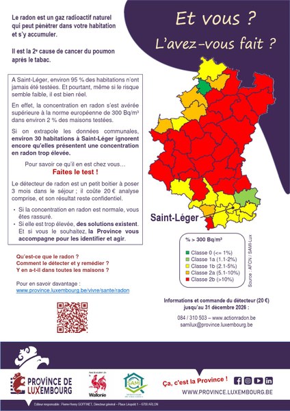 Action Radon 2026 SAINT LEGER