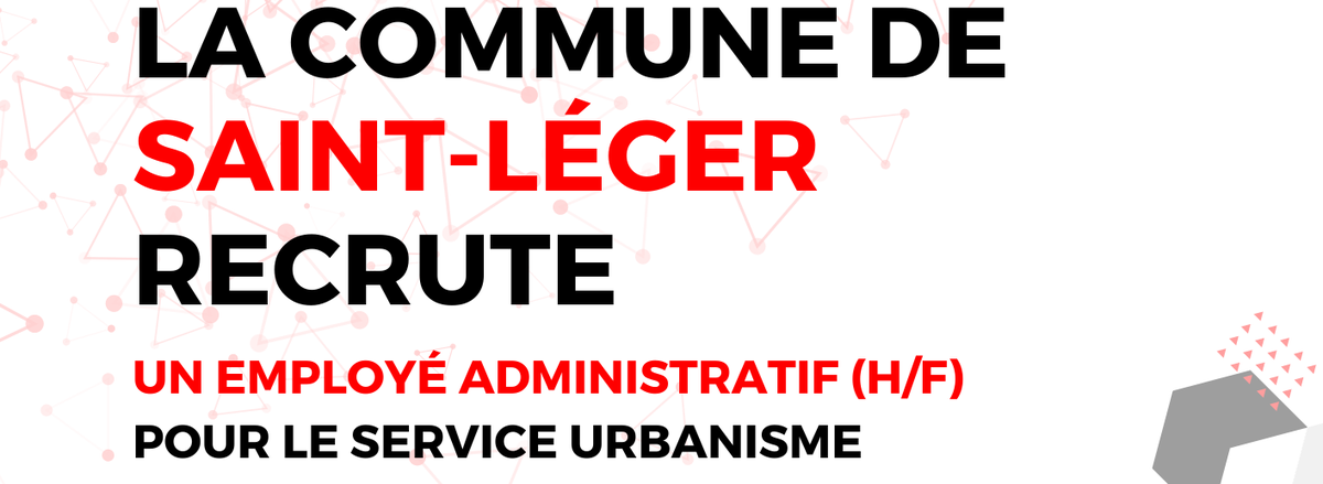 Recrutement d'un employé administratif (H/F) pour le service Urbanisme